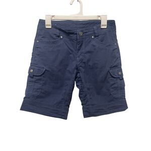 Kuhl Women's Splash Cargo Hiking Shorts dark blue size 4